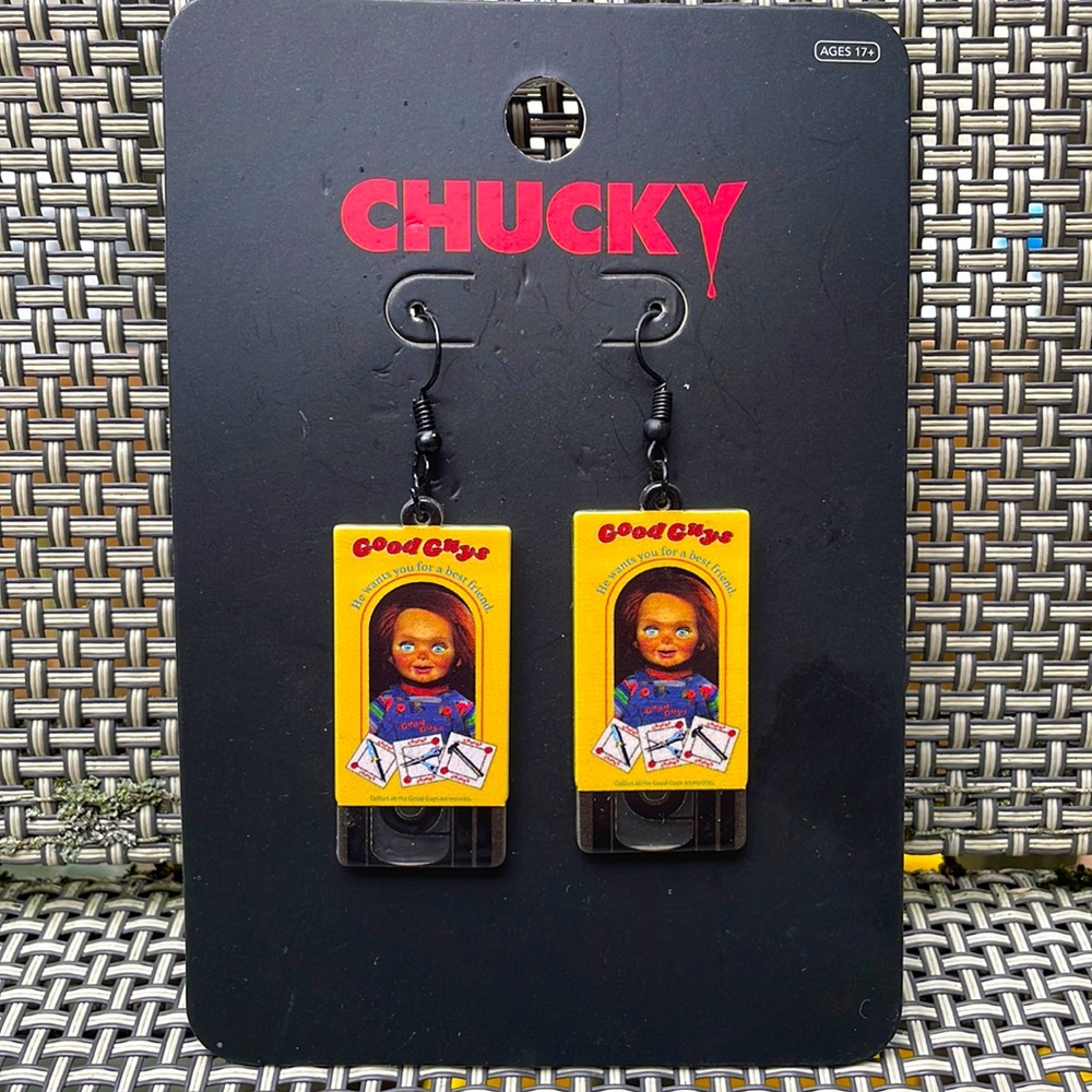 ⚜️Chucky Good Guys VHS Earrings! NWT!